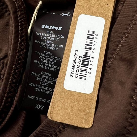 SKIMS Swim Tank Monokini Cocoa XXS - Picture 9 of 11